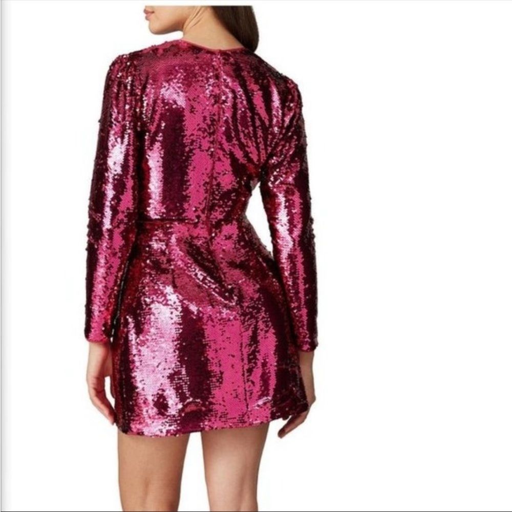 Talulah NWT For Now Mini Sequin Pink Dress Sz S - Picture 2 of 7